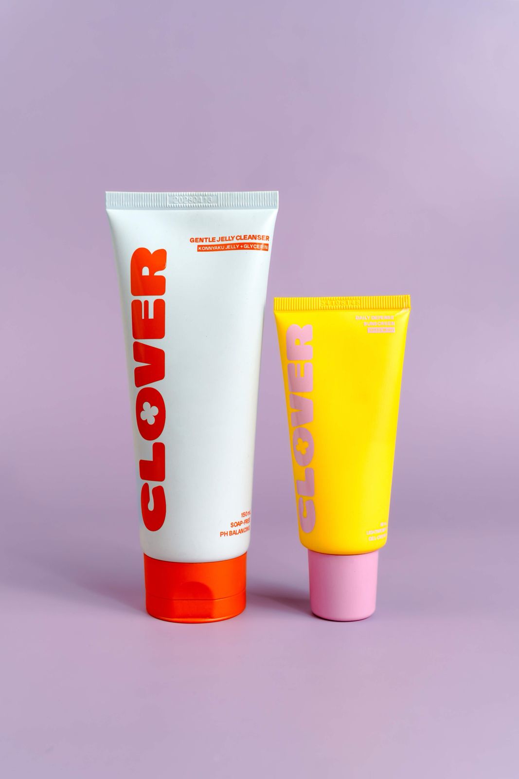 Clover Skincare Daily Essentials Duo- (Gentle Jelly Cleanser 150ml + Daily Defense Sunscreen 50ml)