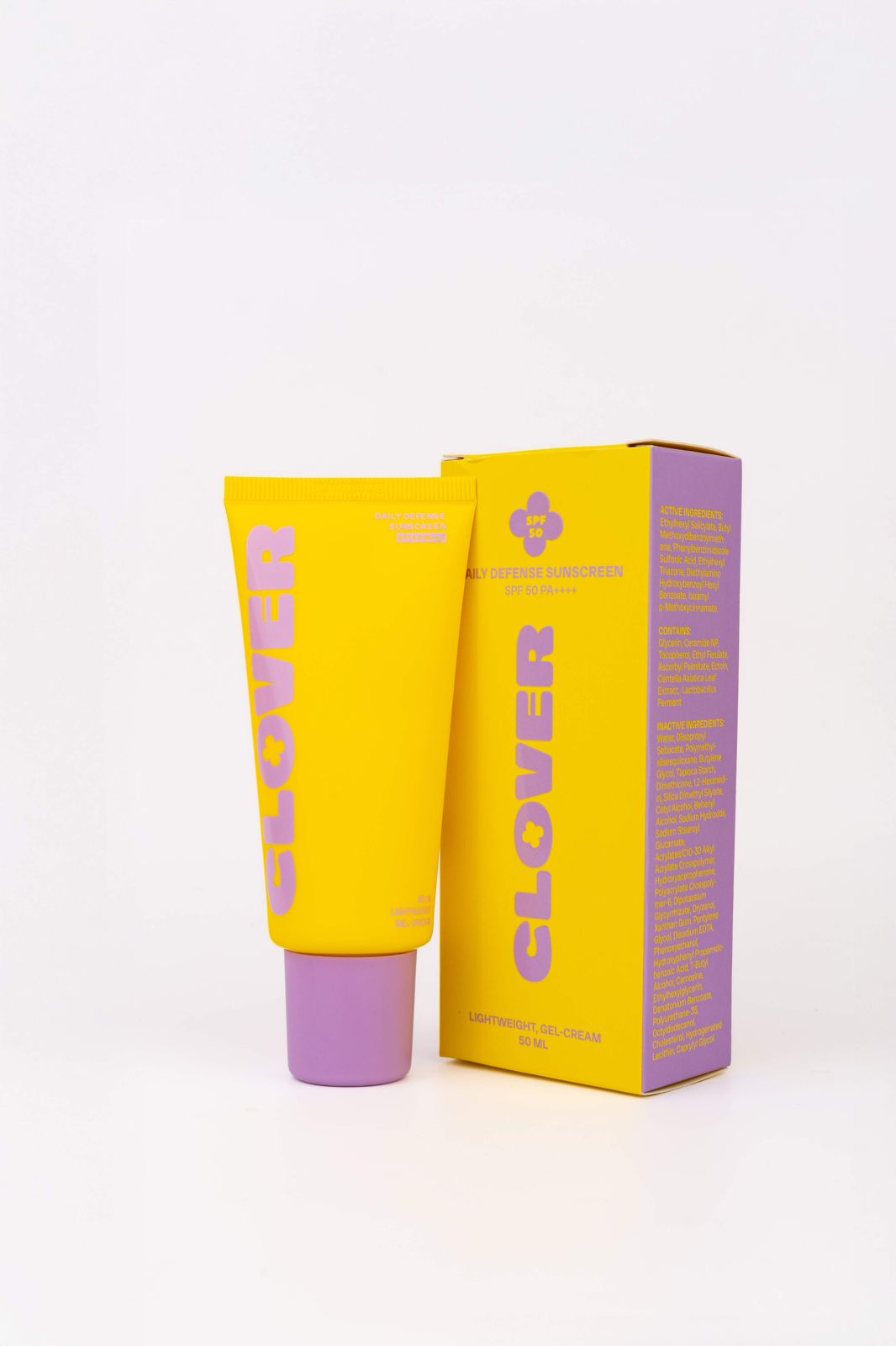 Clover Skincare Daily Essentials Duo- (Gentle Jelly Cleanser 150ml + Daily Defense Sunscreen 50ml)