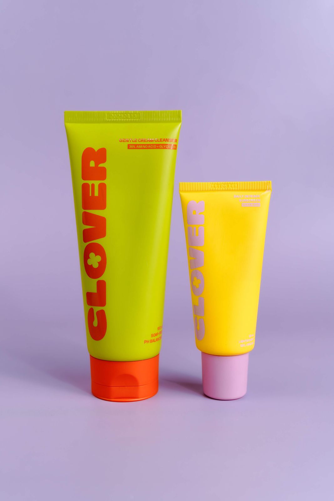 Clover Skincare Sensitive Care Duo (Gentle Cream Cleanser 150ml + Daily Defense Sunscreen 50ml)